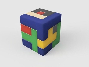 4x4 bloque de rompecabezas Puzzle en 3d puzzle 3d print model - Mito3D