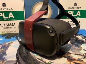 oculus quest front head strap attachment stock & das 3d print model - Mito3D