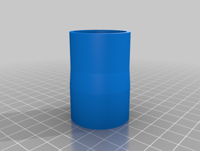 my customized planer-to-shop-vac adapter 3d print model - Mito3D
