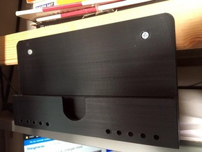 ipad pro 105 vertical wall hanger 3d print model - Mito3D