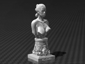 rey skywalker busto - star wars daisy ridley La impresión en 3d escultura de la barra art el cosplay starwars personalizado minis modelo juguete 3d print model - Mito3D