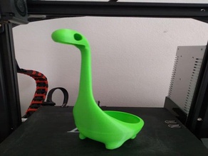 nessie concha bronto brontosaurus bonito dinossauro a cozinha ferramenta de loch monstro do lago ness sopa 3d print model - Mito3D