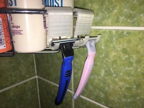holder body shaver bathroom accessories gadgets m&ouml belfu&szlig standfu&szlig 3d print model - Mito3D