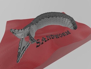 multi-material dune sandworm 3d print model - Mito3D