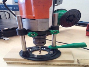 hand-Bohrmaschine drill-guide Bohrlehre drill-mate 33mm Schaft makita dhp 3d print model - Mito3D