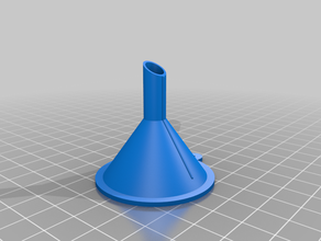 my customized parametric funnel 8mm 3d print model - Mito3D