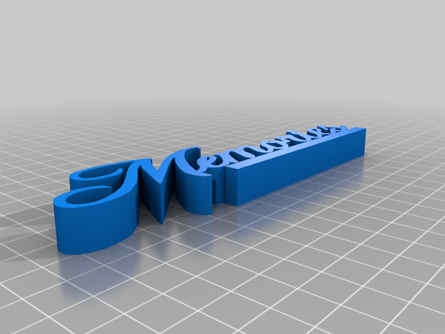 ricordi lettering deko la decorazione 3D print model - Mito3D