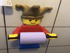 jester hat lego toilet man 3d print model - Mito3D