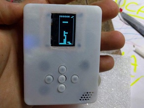 tetris retro game arduino case arcade button diy electronics retrogaming 3d print model - Mito3D