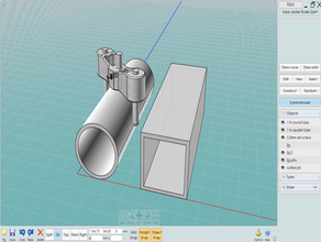 centro del tubo buscador de plaza ronda 3d print model - Mito3D