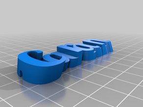 my customized remix text key ring 3d print model - Mito3D