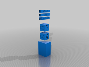 perpetual block calendar 3d print model - Mito3D