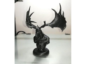 leshen lesh busto w stand lesen witcher 3 3d print model - Mito3D