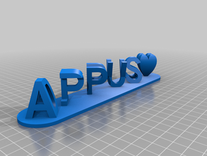 appus aj red med özelleştirilmiş 3d print model - Mito3D