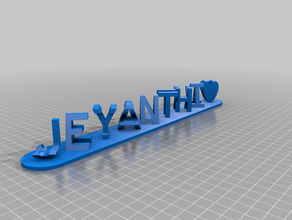jayanthi aj white med customized 3d print model - Mito3D