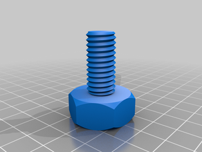 my customized nut job bolt 3d print model - Mito3D