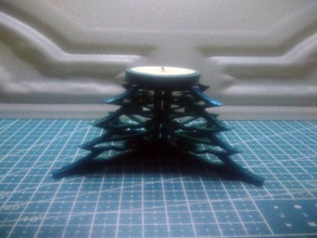 arbre de noël la bougie 3d print model - Mito3D
