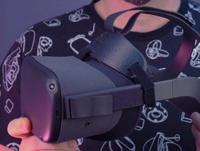 fronte di soccorso piastra oculus quest cinturino passthrough vive das 3d print model - Mito3D