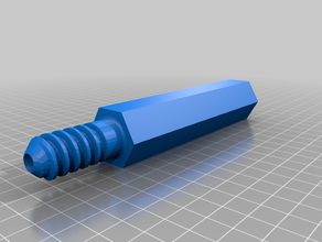 broom extension w support rod 3d print model - Mito3D
