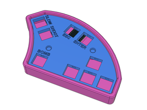 touhoupad v1 cherry mx gamepad los juegos de azar teclado mecánico 3d print model - Mito3D