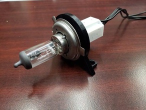 9003 headlight bulb holder bracket 3d print model - Mito3D