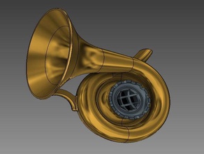 kazoo corno divertente horn strumento 3d print model - Mito3D