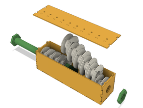 wires holder box coil cord holders makerbotdigitizer organizer 3d print model - Mito3D