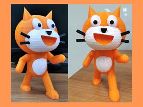scratch chat cat de zéro 3d print model - Mito3D