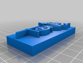 Ton-magnet-Namensschild 3d print model - Mito3D