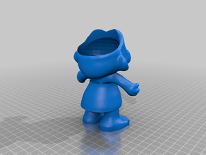 troll female pot pots 3d print model - Mito3D