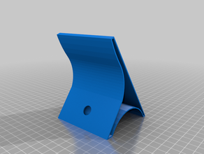 iphone stand cable passage 3d print model - Mito3D