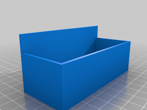 pegboard business card holder bin box container organizer small storage 3d print model - Mito3D