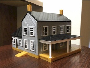 farmhouse architectural model architecture farm house scale 3d print model - Mito3D