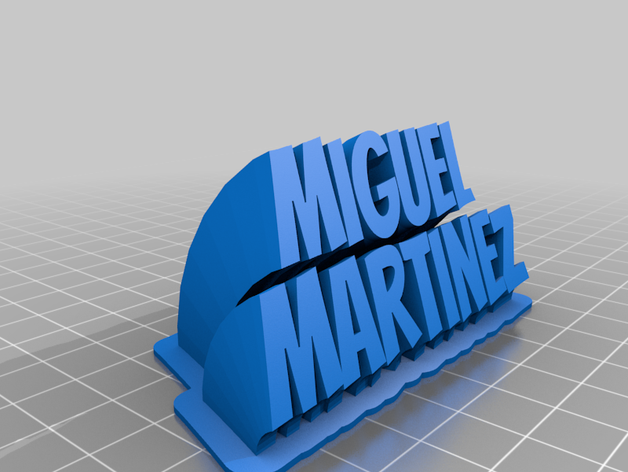 miguel martinez özelleştirilmiş 3D print model - Mito3D