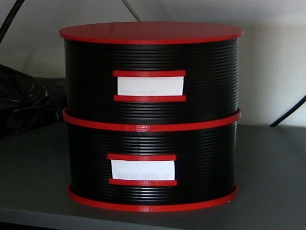 portaoggetti da barattoli grandi di pelati - archiviazione lattine pomodori 3D print model - Mito3D