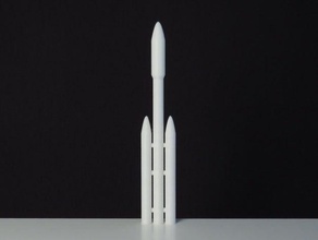 spacex falcon lourd falconheavy 3d print model - Mito3D