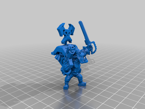 flashgitz leader - bloody boy 40k orc warhammer 3d print model - Mito3D