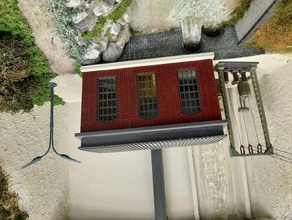 Wasserkraftwerk ho-Maßstab Modell-Zug 3d print model - Mito3D