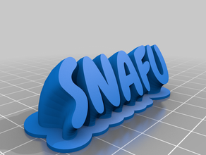 snafu customized 3d print model - Mito3D