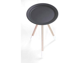 enzo tripod side table camping design furniture modern scandinavian stool tabletop 3d print model - Mito3D