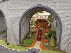 cornerstones arch finish ho scale model train 3d print model - Mito3D