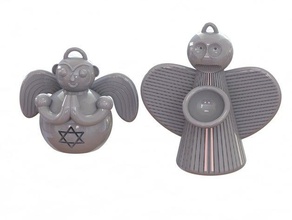 angeli - ornamenti di natale decorazione decorazioni ornamento orribile 3d print model - Mito3D