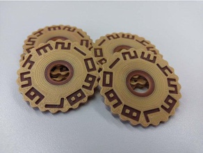 munchkin counter discs remixed 3d print model - Mito3D