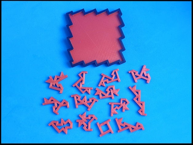 azteca rompecabezas juego pasatiempo de puzzle puzzles juguete 3D print model - Mito3D