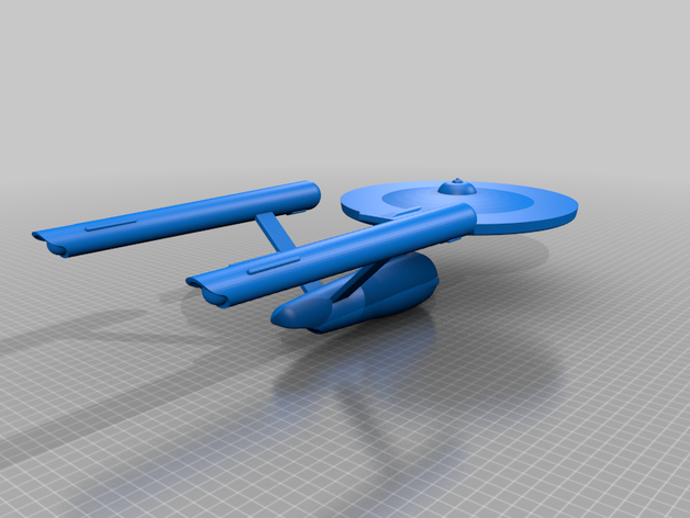 l'uss enterprise 3D print model - Mito3D