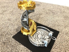 another dice tower - stairs remix 3d print model - Mito3D