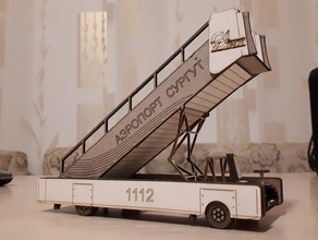 havacılık elektrik kendi kendine hareket eden yolcu merdiveni -154 rus karton lusercut 3d print model - Mito3D