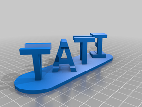 tati videira personalizado 3d print model - Mito3D