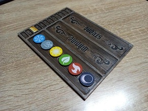 gloomhaven elementos tracker boardgame 3d print model - Mito3D