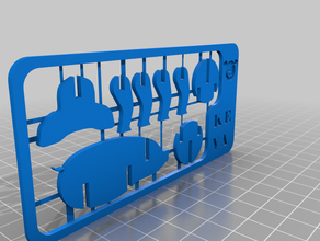 card kit pig puzzle 3d print model - Mito3D